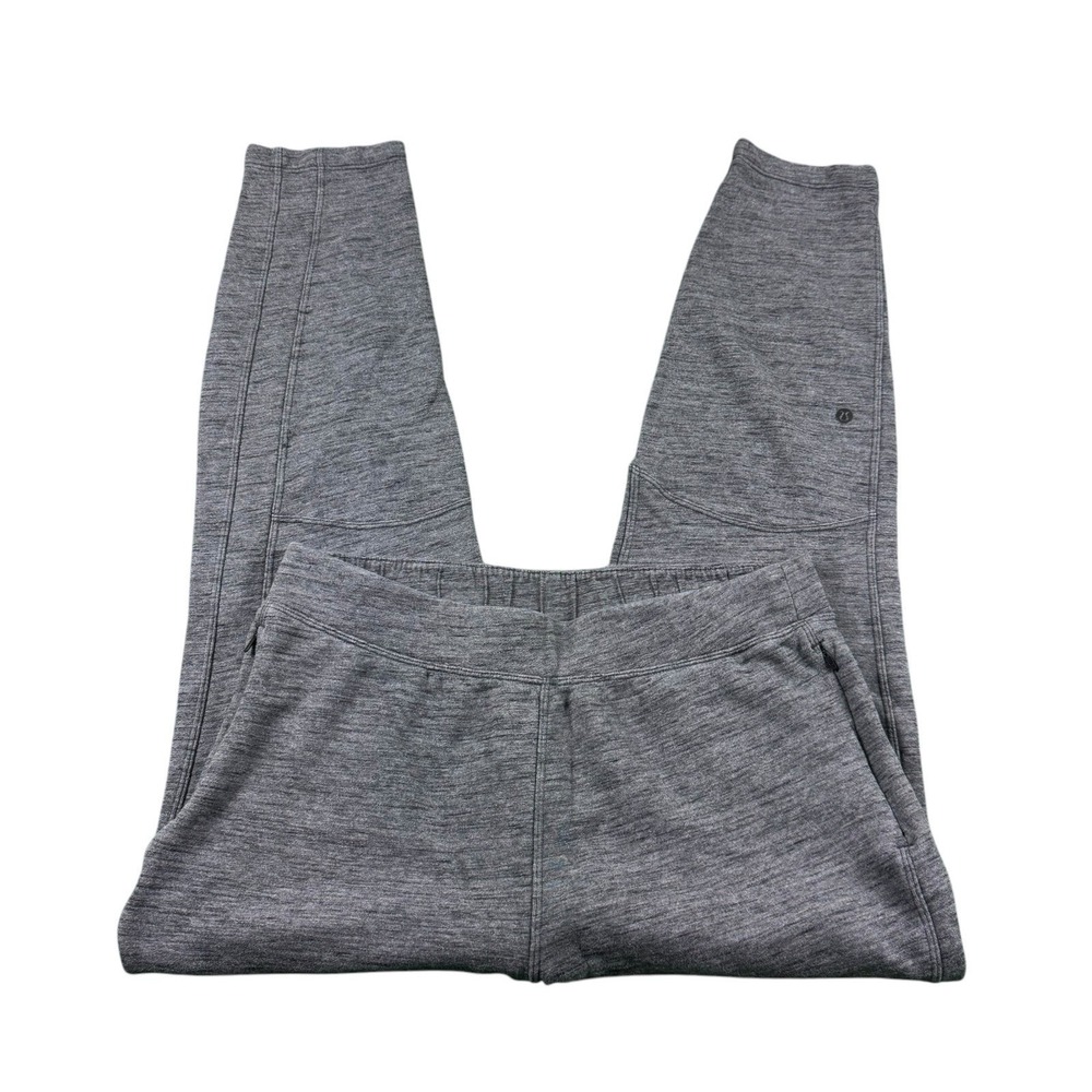 Lululemon Heathered Gray Performance Lounge Sweatpant Women 10 Pull On Jogger